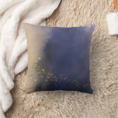 紫色の金ゴールドの(ばちゃばちゃ)跳ねるのグラデーションな装飾用クッション クッション (ブランケット)