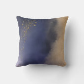 紫色の金ゴールドの(ばちゃばちゃ)跳ねるのグラデーションな装飾用クッション クッション (裏面)