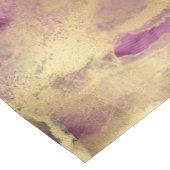 紫色の金ゴールドインク抽象芸術 ミディアムテーブルランナー (コーナー)