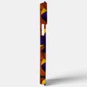 紫色の金ゴールドチームの色のバスケットボールのパターン Case-Mate iPhoneケース (裏面 / 右)