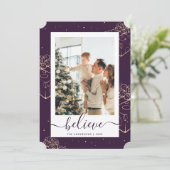 紫色の金ゴールドフォトクリ信じス シーズンカード (スタンド正面)