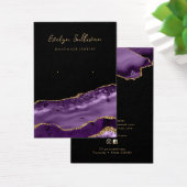 紫色の金ゴールド瑪瑙ディスプレイカード (デスク)