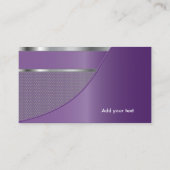 紫色の金属の網|のエレガントな設計されていたテンプレート 名刺 (裏面)