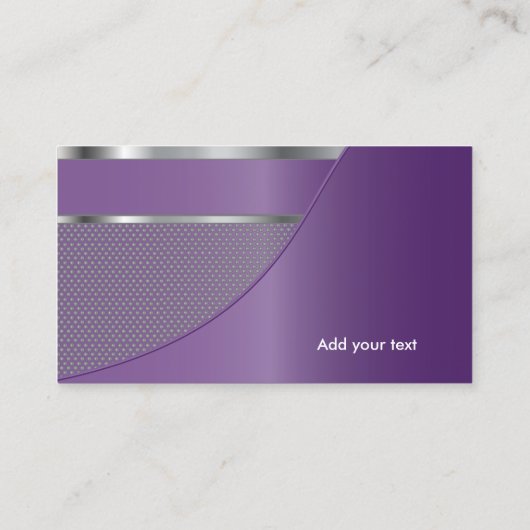 紫色の金属の網|のエレガントな設計されていたテンプレート 名刺 (裏面)