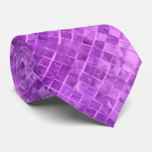 紫色の金属ダイヤモンドタイル ネクタイ (ロール)