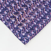 紫色の金属チェーンメール金属の中世スタイル フリースブランケット (角)