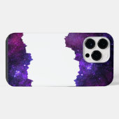紫色の銀河の星 iPhoneケース (裏面横)