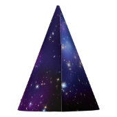 紫色の銀河団の宇宙の空白スペース パーティーハット (裏面)