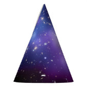 紫色の銀河団の宇宙の空白スペース パーティーハット (左)