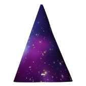 紫色の銀河団の宇宙の空白スペース パーティーハット (右)