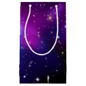 紫色の銀河系の宇宙天文学NASAの宇宙 スモールペーパーバッグ (正面)