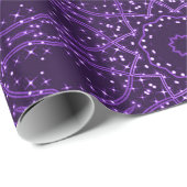 紫色の銀河系の星の包装紙 ラッピングペーパー (ロールコーナー)