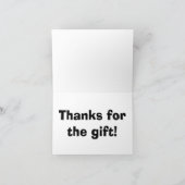 紫色の銀河系の集りありがとう サンキューカード (内部)