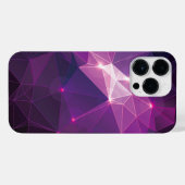 紫色の銀河系パターン iPhoneケース (裏面横)