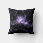 紫色の銀河系 クッション (裏面)