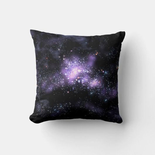 紫色の銀河系 クッション (正面)
