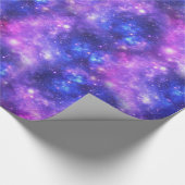 紫色の銀河系 ラッピングペーパー (角)