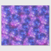 紫色の銀河系 ラッピングペーパー (フラット)