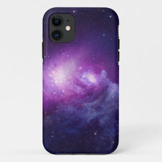 紫色の銀河系 iPhone 11 ケース