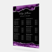 紫色の銀瑪瑙プライスリストアクリルサイン アクリルサイン (傾斜)