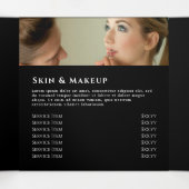 紫色の銀瑪瑙3折パンフレット 三つ折りカード (内部中)