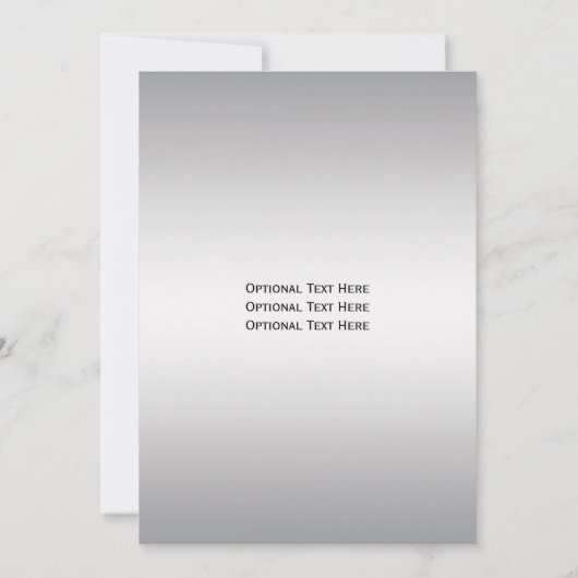 紫色の銀製の線条細工のモノグラムの結婚式招待状 招待状 (裏面)