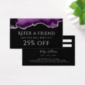 紫色の銀酸の参照カード (デスク)