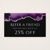 紫色の銀酸の参照カード (正面)