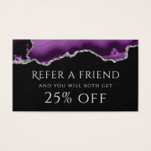 紫色の銀酸の参照カード