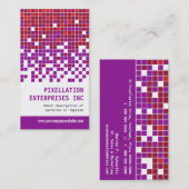 紫色の錆ピクセル調節 名刺 (正面/裏面)