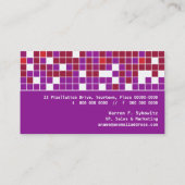 紫色の錆ピクセル調節 名刺 (裏面)