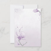 紫色の陰花リースサンキューカード サンキューカード (裏面)