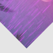 紫色の雨に魅了されたフラミンゴのロックスター 薄葉紙 (詳細)