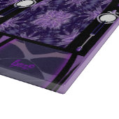 紫色の雨の妖精のカッティングボード カッティングボード (角)