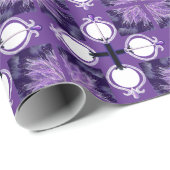 紫色の雨の妖精の包装紙 ラッピングペーパー (ロールコーナー)