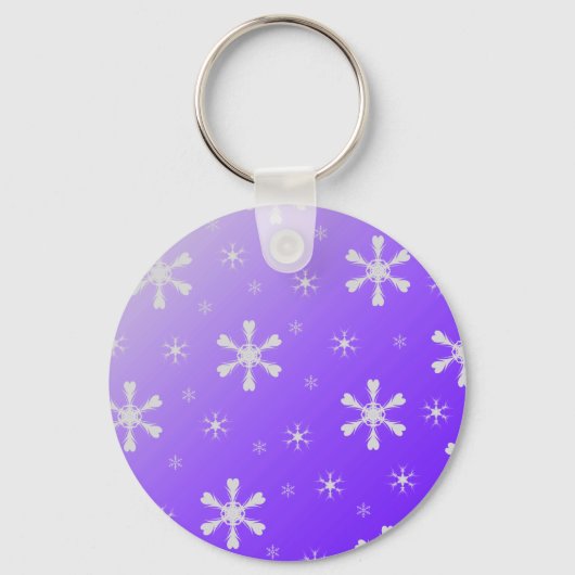 紫色の雪のキーチェーン キーホルダー (正面)