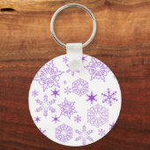 紫色の雪 キーホルダー (正面)