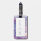 紫色の霞II ラゲッジタグ (裏面縦)