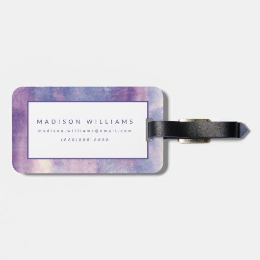 紫色の霞II ラゲッジタグ (裏面横)