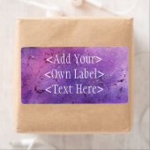 紫色の霧カスタムの住所の宛名ラベル1 ラベル (インサイチュ)