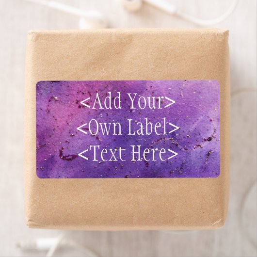 紫色の霧カスタムの住所の宛名ラベル1 ラベル (インサイチュ)