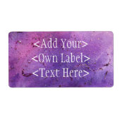 紫色の霧カスタムの住所の宛名ラベル1 ラベル (正面)