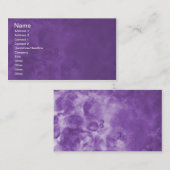 紫色の霧深く抽象的な名刺0001 名刺 (正面/裏面)