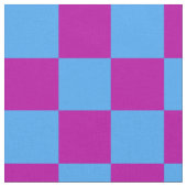 紫色の青いチェッ市松模様にクパターン ファブリック (クローズアップ)