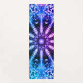 紫色の青い曼荼羅 ヨガマット (正面)