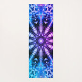 紫色の青い曼荼羅 ヨガマット (裏面)