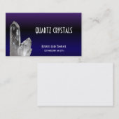 紫色の青い治療の水晶の水晶 名刺 (正面/裏面)