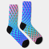 紫色の青い緑の黄色 ソックス (右)