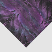 紫色の青い羽のテクスチャ抽象芸術 薄葉紙 (詳細)