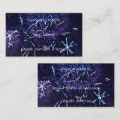 紫色の青い花火 名刺 (正面/裏面)